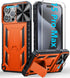 FNTCASE iPhone 15 Pro-Max Case, Military Grade Drop & Shock Protection with Kickstand, Rugged Textured Heavy Duty