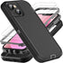 iPhone 13 Mini Case, Military Grade 3 in 1 Heavy Duty Shockproof/Dust Proof with 2Pcs Tempered Glass Protector
