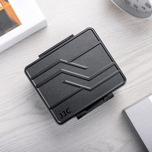 JJC AAA Battery Hard Case with Detachable Tester, 44 Slots Water-Resistant Storage Organizer for Household Batteries