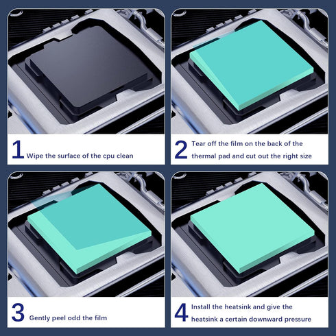 Thermal Pad, Silicone Thermal Pads 80x40x1.5mm for Laptop Heatsink, High Temperature Resistance, Non Conductive