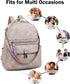 15.6 inch Backpack Backpack FADEON Leather Laptop Purse for Women, Designer Travel PU with Laptop Compartment for Work