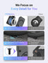 PROfezzion 2-Pack Secure AirTag Holder with Metal Wire Cable, IPX8 Waterproof Case for Luggage, Keys, Pets