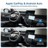 USB-C and Lightning Cable 2 in 1 Combo, MFi Certified, Short Coiled iPhone Car Charger Cord for Apple Carplay & Android