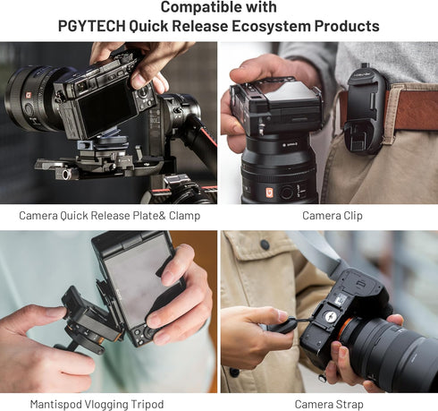 PGYTECH Arca-Type Quick Release Camera Plate for Tripod, Monopod, Slider - Arca Swiss Compatible Parts Replacement