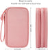 Electronic Organizer Travel Cable Accessories Bag, Electronic Organizer Case, Electronic Accessories Organizer Bag for Power Bank, Charging Cords, Chargers, Mouse, USB Cable, Earphones (Light Pink) by CAOODKDK