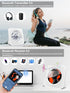 Jimwey Portable CD Player with Bluetooth, HiFi Speakers, FM Radio, Remote Control, LED Display, Supports