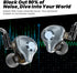 3.5mm 2 Singer/Musicians/Drummers in Ear Monitor Headphones, HiFi IEM Wired Earbuds, Deep Bass Sound Isolating