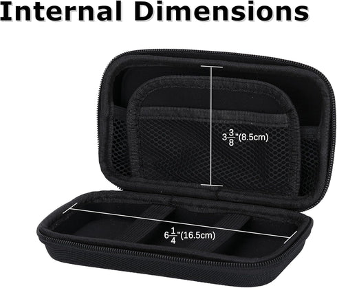 Ginsco Hard Shell Protection Case Electronic Accessories Organizer Pouch for MacBook Air/pro Adapter Chargers Cables