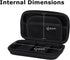 Ginsco Hard Shell Protection Case Electronic Accessories Organizer Pouch for MacBook Air/pro Adapter Chargers Cables