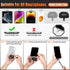 Kaptron Theft and Drop Protection Phone Tether, 30” Safety Retractable Phone Clip, Universal Lanyard with Carabiner
