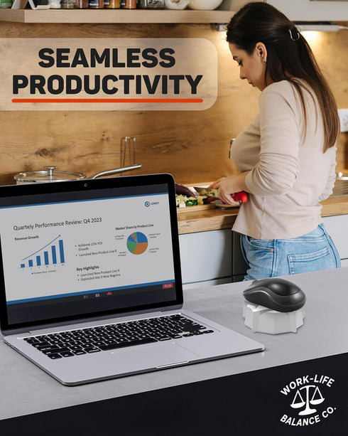 Work-Life Balance Corporation Work-Life Balance Compact Mechanical Mouse Jiggler - Undetectable Device to Keep Mouse