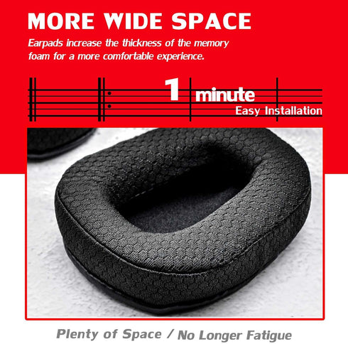 Ear Pads Compatible with B450-XT B550-XT Headset, Foam with Microphone (Breathable Mesh)