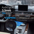 3.5mm Male to 3.5mm Female AUX Audio Jack Extension Cable, 6 Feet with Mounting Panel for Car, Boat, Motorcycle