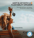 Waterproof Bluetooth Speaker IPX7, Portable Shower Speaker with Dynamic Lights and 24H Playtime