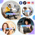 SENSYNE 12-inch 67-inch Ring Light with Selfie Stick, Tripod and Phone Holder, Selfie Remote Control Circle Light