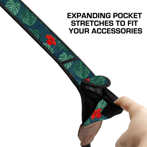 USA Gear TrueSHOT Camera Strap Neoprene Camera Straps - Padded Neck Strap, Pockets, and Quick Release Buckles