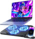 AISUNKUTECH Laptop Cooling Pad with 3 Quiet Fans, 5-Level Height Adjustable Ergonomic Stand,