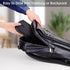 DDgro Travel Organizer Mini Pouch, Small Accessories Case for Cable/Charger & Tech Essentials (Black-Mini)