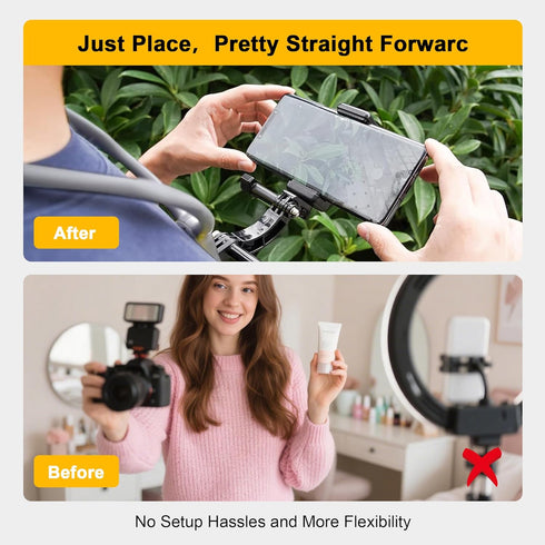 KOHUIPU Insta360 Premium Neck Phone Holder for Recording, Neck Mount Hands Free POV/Vlog Video Filming, Cell Phone Neck