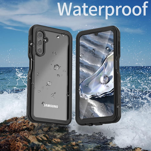 Waterproof Case for Galaxy A14 5G, IP68 Certified Dustproof Shockproof with Built-in Screen Protector for Samsung