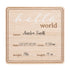Kate & Milo Wooden Hello World Birth Announcement Photo Prop, Newborn Milestone