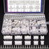 Taiss 560PCS 2.54mm JST-XH Connector Kit, 2/3/4/5/6 Pin Housing Female and Male Adapter Cable Connectors