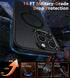 FNTCASE iPhone 15 Pro Max Case: Slim Shockproof Black Cover with Strong Magnetic, Screen & Camera Protectors,