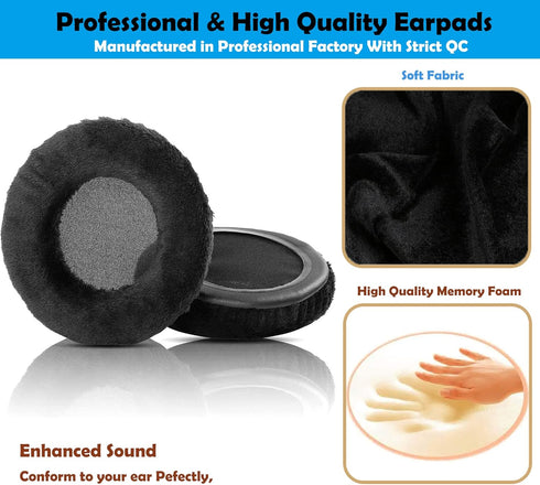 Sennheiser HD-205 Headphone Earpads Replacement - Breathable Headset Ear Pads for Comfort and Durability.