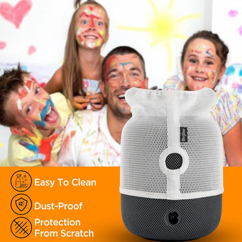Speaker Dust Cover for Homepod 2nd Gen - Mesh Speaker Cloth Smart Cover with Charging Hole, High-Grade Nylon