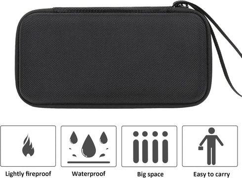 khanka Hard Travel Case for Anker 325/535 Power Bank - Case Only (Black)
