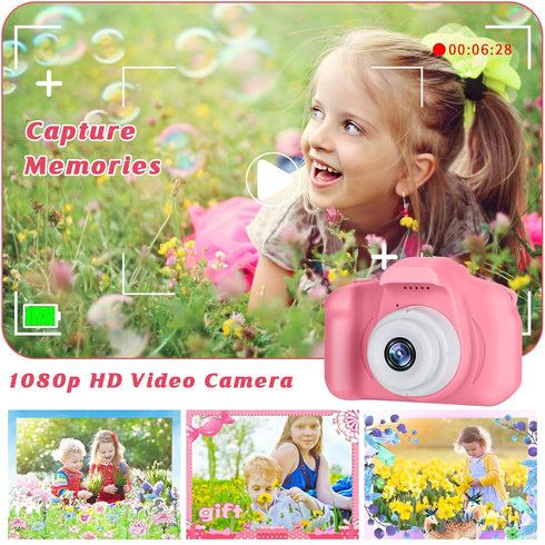 Kids Camera for Boys and Girls, SINEAU Digital Camera Toy Gift, Toddler Birthday Gift with 32GB SD Card, Video Recorder