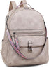 FADEON 15.6 inch Leather Laptop Backpack Purse for Women, Designer Travel PU