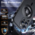 Temdan Magnetic iPhone 13 Pro Case - Black, Military Grade Drop Protection, Shockproof, Compatible with MagSafe.