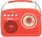 Supersonic SC-1201BT Retro Portable Bluetooth Speaker, Vintage Vibes, AM/FM Radio, USB/SD Card/AUX Inputs for Kitchen