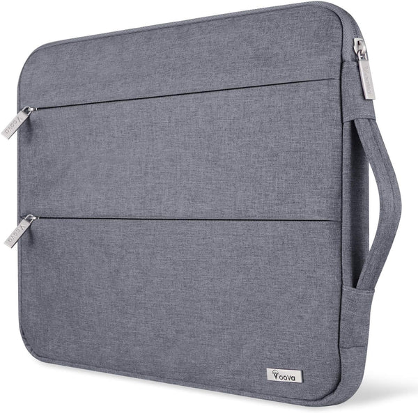 Voova 14 15 Inch Laptop Sleeve Case, Waterproof Bag Cover for MacBook Pro 14 M3/M2/M1, MacBook Air 15 M2, Grey