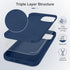 CellEver 12/12 Heavy-Duty Silicone Case for iPhone Pro - Two Shatterproof Glass Screen Protectors, Military Drop