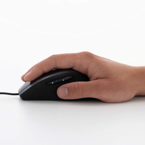 Logitech M500 Corded USB Mouse, Wired for Computers and Laptops, Dark Gray, Hyper-Fast Scrolling