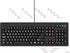 New 104-Key Large Print USB Wired 7ft, Spill-Resistant, Sleek Black, Durable Keyboard for Laptop, Mac, TV, and Computer (Black)