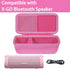 co2CREA Hard Case for BolaButty X-GO C27C Bluetooth Speaker, IPX5 Waterproof (Pink)