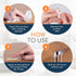 GLUIT Transparent Adhesive Desktop Cable Organizer, Versatile Cord Holders and Clips for Office Desk Accessories