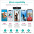 Waterproof Phone Pouch (2-Pack), Fits All iPhones (incl. 15 Pro Max), Samsung Galaxy S24 & More - Black/Blue