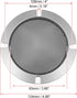 X AUTOHAUX 4" Silver Tone Speaker Grille Cover Mesh Trim, Round Subwoofer Grille Horn Protective Guard
