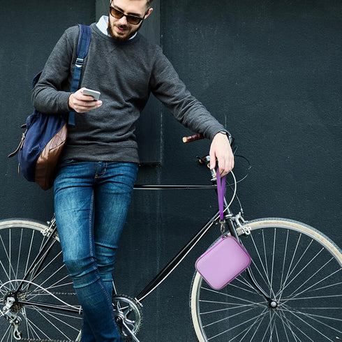 Carrying Case for 2PCS iWALK Portable Charger Power Bank, Compatible with Various Small Charging Battery Packs - Purple