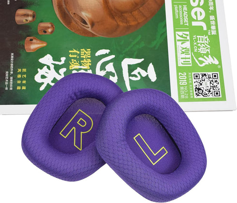 MOLGRIA Ear Pads Cushion, Replacement Fabric Earpads for Logitech G733 Wireless Gaming Headset, Purple