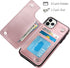 HianDier Wallet Case for iPhone 11 Pro Max, Slim Protective Case, Rose Gold, Credit Card Slot Holder