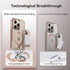 CASEKOO Desert Titanium Case - Rose Gold for iPhone 16 Pro Max, 360° Spin Magnetic Stand, 16FT Military Protection