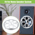 ACROPIX Universal 8" Car Speaker Grills Cover, Round 8 Inch Audio Speaker Subwoofer Guard Protector Case, Silver Tone