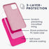 kwmobile Case Compatible with Apple iPhone 11, TPU Silicone Phone Cover with Soft Finish, Neon Pink