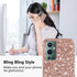 Compatible with OnePlus 9 Pro Case Glitter Shockproof,OnePlus 9 Pro Phone Case Bling Sparkly Soft TPU and PC Silicone Shiny Girl Women Thin Protective Cover (Rose Gold)