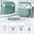 R-fun Case Cover for AirPods 4th with Cleaner Kit, Soft Skin Silicone with Keychain, Full Protective Case for Apple